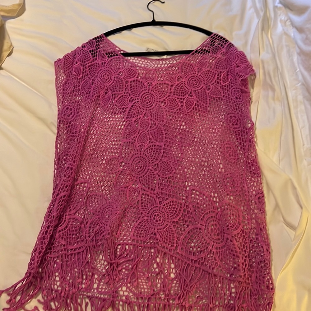 Sea folly fushia cover up